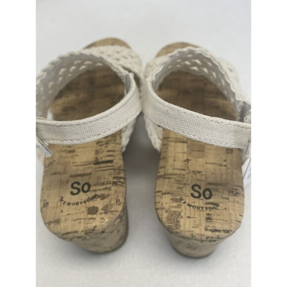 New SO Adriene Girls Chunky Wedge Peep Toe Strappy Sandals 13 Kids boho b - Picture 7 of 12